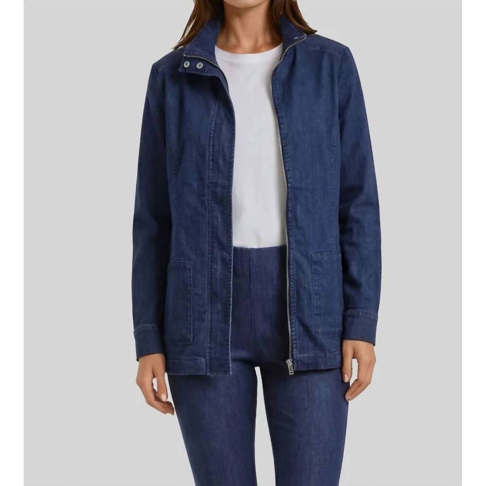 NEW PEACE OF CLOTH brody zip pocket jacket in denim